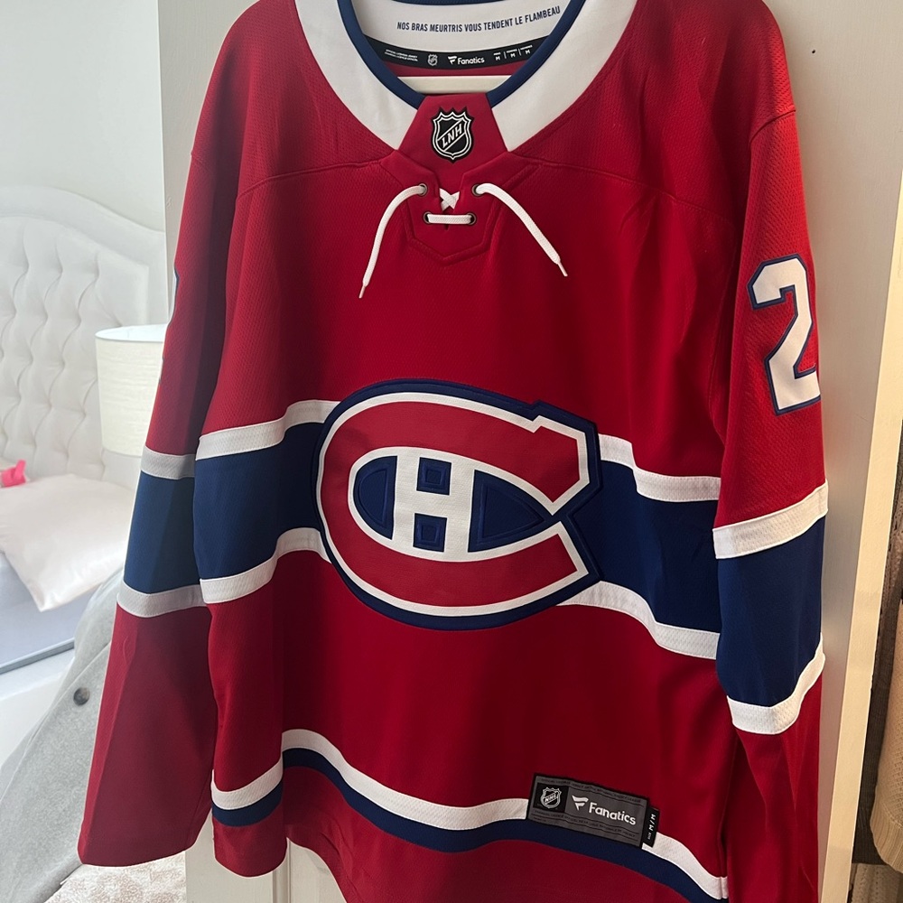 Cole caufield fanatics jersey, canadiens #22